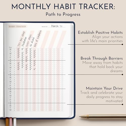 RYVE Daily Journal for Women – 6-Month Guided Gratitude Journal with Prompts, Affirmations, Mindfulness, Self-Reflection & Self-Care - Image 6