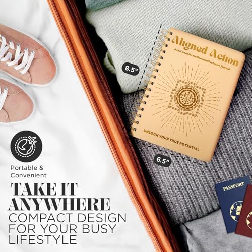 Selfish Club 369 Manifestation Journal – Vegan Leather Passion Planner with Gold Coil Binding – Affirmation & Daily Gratitude Journal with Gold Leaf Engraving – Self Care Journals for Men & Women A5 (Beige) - Image 5