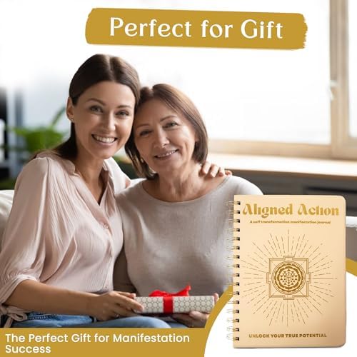 Selfish Club 369 Manifestation Journal – Vegan Leather Passion Planner with Gold Coil Binding – Affirmation & Daily Gratitude Journal with Gold Leaf Engraving – Self Care Journals for Men & Women A5 (Beige) - Image 7
