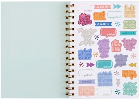 Erin Condren Inspired Collection - A5 Gratitude Journal - Coiled Binding- Inspired - Image 5