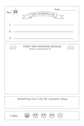 Gratitude Journal for Kids: A 90 Day gratitude journal with daily writing prompts to help kids practice gratitude and mindfulness in under 3 to 5 minutes a day - Image 8