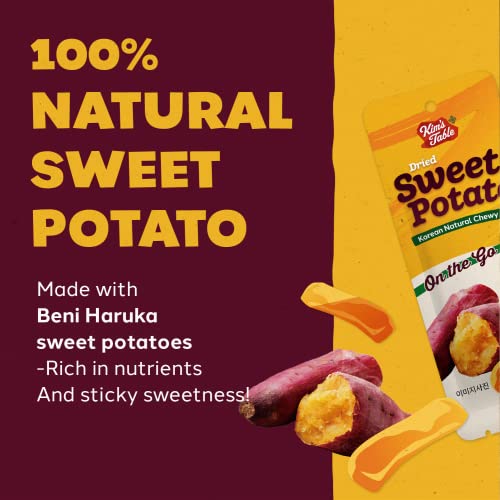 Dried Sweet potato Korean Snacks (10 Packs) Glueten Free Pre Workout Healthy Foods, Diet Foods/Natrural 100% Snacks for Golf, Travel and Wild Activity/Unsweetened 고구마 말랭이 - Image 3