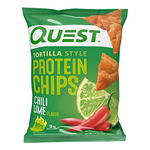 Quest Nutrition Tortilla Style Protein Chips Variety Pack, Chili Lime, Nacho Cheese, Loaded Taco, Low Carb, High Protein, Gluten Free, 1.1 oz (Pack of 12) - Image 7
