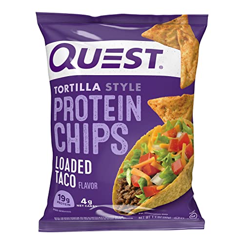 Quest Nutrition Tortilla Style Protein Chips Variety Pack, Chili Lime, Nacho Cheese, Loaded Taco, Low Carb, High Protein, Gluten Free, 1.1 oz (Pack of 12) - Image 8