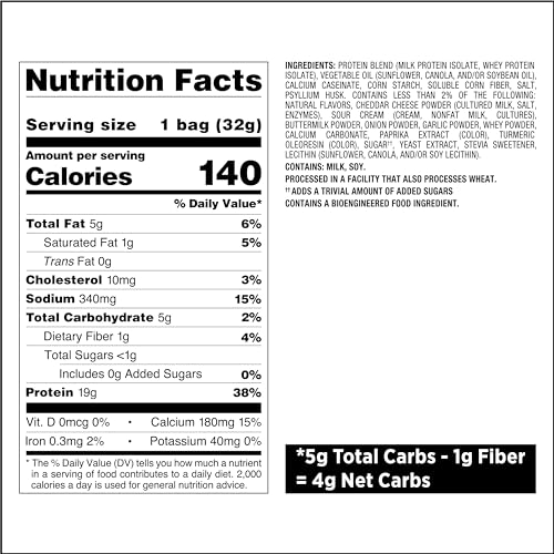 Quest Nutrition Protein Chips Variety Pack, BBQ, Cheddar & Sour Cream, Sour Cream & Onion, High Protein, Low Carb, 1.1 oz (Pack of 12) - Image 2