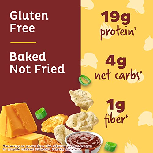 Quest Nutrition Protein Chips Variety Pack, BBQ, Cheddar & Sour Cream, Sour Cream & Onion, High Protein, Low Carb, 1.1 oz (Pack of 12) - Image 5