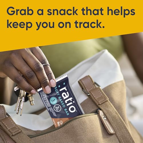 Ratio Soft Baked Bars, Chocolate Brownie, 1g Sugar, Keto Friendly, 5.34 oz (6 Bars) - Image 6