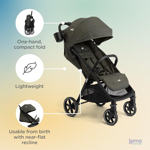 Joie Nutmeg Compact Stroller – Lightweight and Compact Stroller with One-Hand Fold (Shale) - Image 6