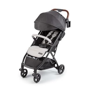 Summer Infant Ingenuity 3Dquickclose CS+ Compact Fold Stroller – Lightweight Stroller with Oversized Canopy, Extra-Large Storage and Compact Fold, Gray