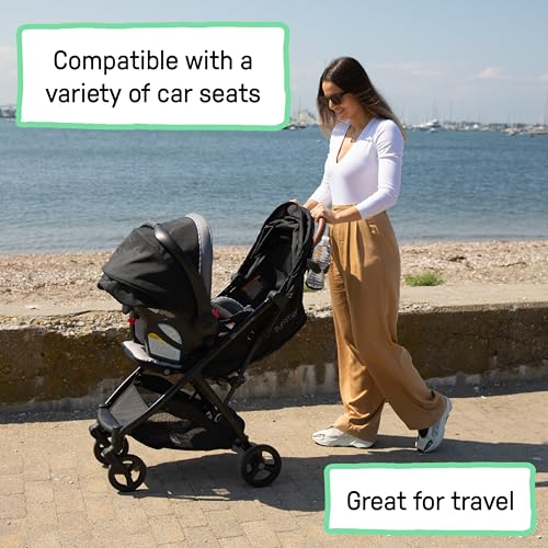 Summer Infant Ingenuity 3Dquickclose CS+ Compact Fold Stroller – Lightweight Stroller with Oversized Canopy, Extra-Large Storage and Compact Fold, Gray - Image 4