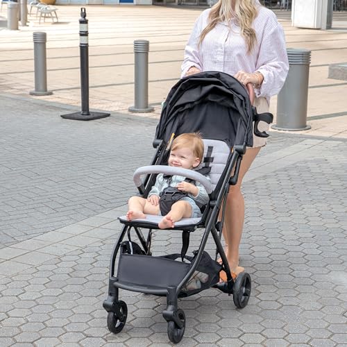 Summer Infant Ingenuity 3Dquickclose CS+ Compact Fold Stroller – Lightweight Stroller with Oversized Canopy, Extra-Large Storage and Compact Fold, Gray - Image 11