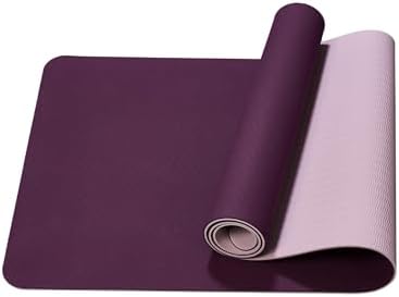 FLEXISPOT Yoga Mat, Exercise Yoga Mat with Non-Slip Design, Professional TPE Exericise Mat, Multi-Purpose Workout Mat for Women, Pilates Fitness and Floor Exercises.