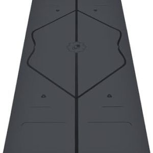 Liforme Original Yoga Mat – Free Yoga Bag Included - Patented Alignment System, Warrior-like Grip, Non-slip, Eco-friendly, sweat-resistant, long, wide, 4.2mm thick mat for comfort