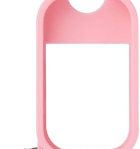 Touchland Hand Sanitizer Mist Case 30 ml., Protective and Stylish Hand Sanitizer Spray Accessory, Silicone Case with Keyring, Bubblegum Pink