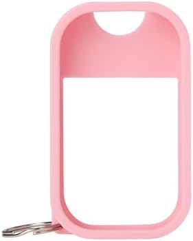 Touchland Hand Sanitizer Mist Case 30 ml., Protective and Stylish Hand Sanitizer Spray Accessory, Silicone Case with Keyring, Bubblegum Pink