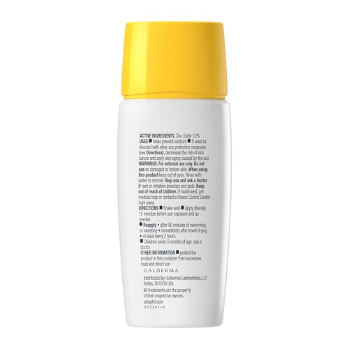 Cetaphil Sheer Mineral Liquid Sunscreen for Face, 100% Mineral UVA/UVB Filters, Zinc Oxide Broad Spectrum SPF 50 Formulated for Sensitive Skin, Unscented, 1.7 Fl Oz - Image 9