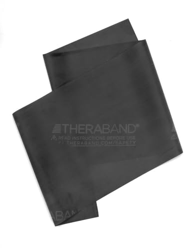 THERABAND Resistance Bands, 6 Yard Roll Professional Latex Elastic Band For Upper & Lower Body, Core Exercise, Physical Therapy, Pilates, Home Workouts, Rehab, Black, Special Heavy, Level 6 - Image 8
