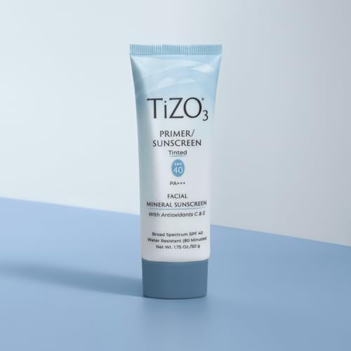 TiZO3 Facial Mineral Sunscreen and Primer, Tinted Broad Spectrum SPF 40 with Antioxidants, Sheer matte finish, Fragrance-Free, Oil-Free, Dermatologist-recommended, PA+++ 1.75 oz - Image 4
