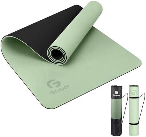 Yoga Mat Non Slip, Eco Friendly Fitness Exercise Mat with Carrying Strap,Pro Yoga Mats for Women,Workout Mats for Home, Pilates and Floor Exercises