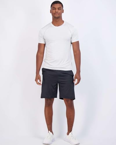 Real Essentials 5 Pack Men’s Short Sleeve Dry Fit T-Shirts – Moisture Wicking Athletic Workout Gym Fitness Casual Tees - Image 5