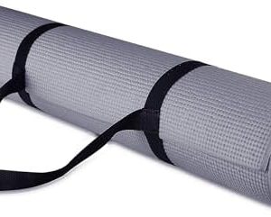 Fitvids All Purpose 1/4-Inch High Density Anti-Tear Exercise Yoga Mat with Carrying Strap, Multiple Colors