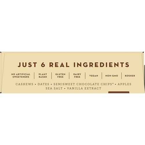 Larabar Chocolate Chip Cookie Dough, Fruit and Nut Bars, Gluten Free and Vegan, 9.6 oz, 6 Ct - Image 5