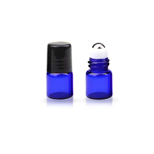 Round Hard Shell Case for 1/4 5/8 DRAM Micro Mini Roll-on Glass Bottles with Metal Roller Balls - Refillable Aromatherapy Essential Oil Roll On (HOLDS 12 VIALS) (1ML Mix bottle) - Image 6