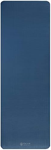 Gaiam Essentials Thick Yoga Mat Fitness & Exercise Mat with Easy-Cinch Carrier Strap,72"L X 24"W X 2/5 Thick, 10mm - Image 11