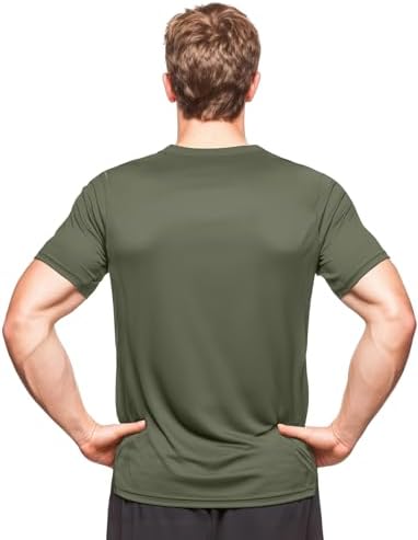 Zengjo Mens Workout Shirts Quick Dry Short Sleeve Athletic Tee Moisture Wicking Top for Running Gym Fitness Training - Image 5
