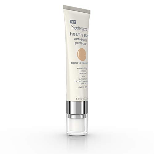 Neutrogena Retinol Treatment & Tinted Facial Moisturizer, Healthy Skin Anti-Aging Perfector, Broad Spectrum SPF 20 Sunscreen & Titanium Dioxide, Blendable Sheer Coverage, 30 Light to Neutral, 1 fl. Oz - Image 11