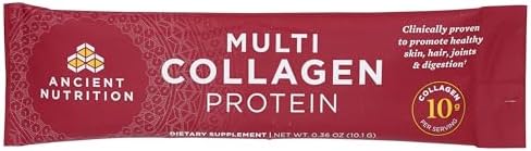 ANCIENT NUTRITION Multi Collagen Complex Powder Packet, 0.36 OZ ( Packaging may Vary)