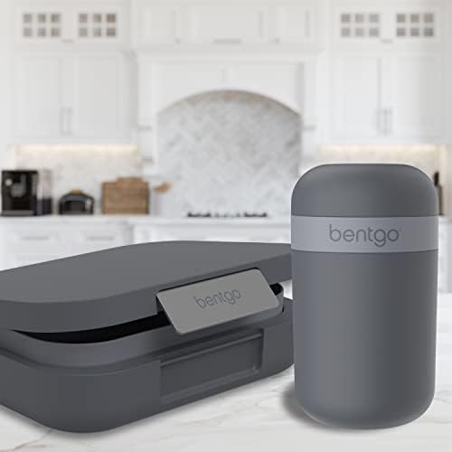 Bentgo Snack Cup - Reusable Snack Container with Leak-Proof Design, Toppings Compartment, and Dual-Sealing Lid, Portable & Lightweight for Work, Travel, Gym - Dishwasher Safe (Dark Gray) - Image 6