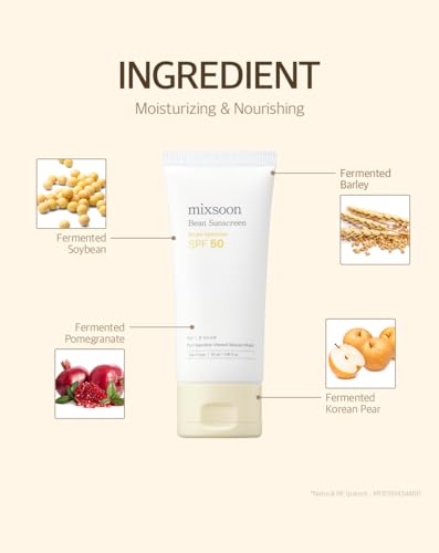 mixsoon Bean Sunscreen 1.69 Fl. Oz. / 50ml SPF 50 Airy Texture Type Lightweight No White Cast For Face Korean Glass Skin Care - Image 6
