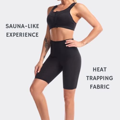 Nano Hertz Sauna Sweat Shapewear Shorts Leggings Pants Workout Weight Loss Lower Body Shaper Sweatsuit Exercise Fitness Women - Image 5