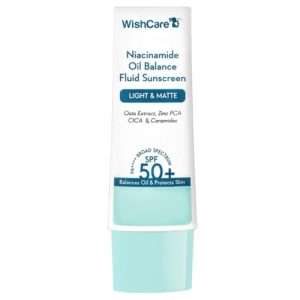 5% Niacinamide Oil Balance Fluid Sunscreen SPF 50 PA++++ - Lightweight Matte Sunscreen SPF 50 for Oily Skin & No White Cast 50g