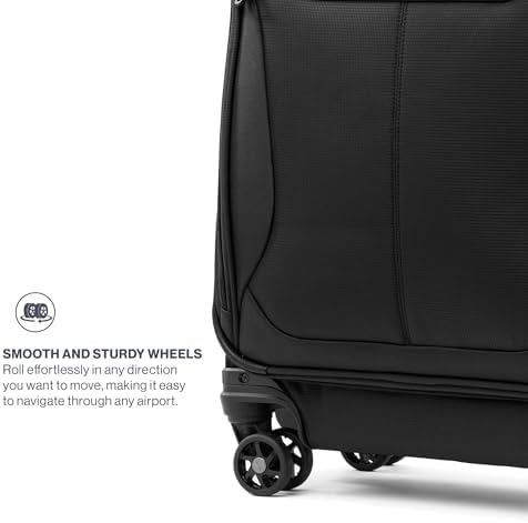 Travelpro Tourlite Softside 21" Expandable Luggage with 4 Spinner Wheels, Lightweight Suitcase, Carry-On, Black - Image 5