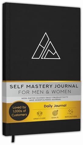 Self-Mastery Journal for Men - Gratitude Journals – 5 Minute Journal - Reflection Manifestation Journals for Mindfulness – Self Care Journal – Goal/Guided Gratitude Journal for Women & Men
