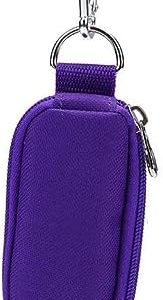 Purple (without bottle) Portable Small Essential Oils Keychain Pouch Kit for 5/10/15ml Carrying Travel Bag for Oil Bottles Travel Cases