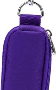 1Pc Purple (Without Bottle) Portable Small Essential Oils Keychain Pouch Kit for 5/10/15ml Carrying Travel Bag for Oil Bottles Travel Cases Tools and Accessories