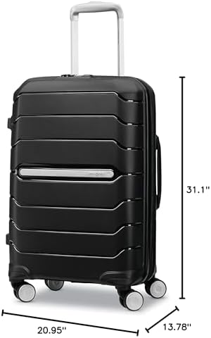 Samsonite Freeform Large Checked Luggage with Dual 360° Spinner Wheels - TSA Lock, Airline-Approved - Lightweight Durable Polypropylene Expandable Hardshell - Black - Image 5