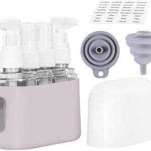 Bpluma Travel Bottles, Leak Proof Containers For Toiletries TSA Approved Airplane Accessories Kits For Liquid With Labels