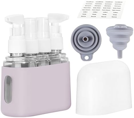 Bpluma Travel Bottles, Leak Proof Containers For Toiletries TSA Approved Airplane Accessories Kits For Liquid With Labels
