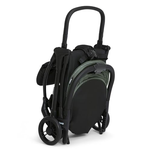 Jeep Altitude Compact Travel Stroller by Delta Children Greenguard Gold, Easy One Hand Fold, Lightweight, Extendable Canopy with Peek-a-Boo Window, Reclining Seat, 4 Wheel Suspension, Olive Green - Image 15