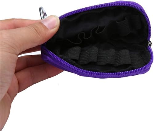 1Pc Purple (Without Bottle) Portable Small Essential Oils Keychain Pouch Kit for 5/10/15ml Carrying Travel Bag for Oil Bottles Travel Cases Tools and Accessories - Image 7