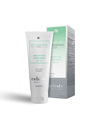 Clesty Beauty Oil-Control Sunscreen SPF 30 – Lightweight, Non-Greasy Sunscreen for Oily Skin, 2 oz Matte Moisturizing Cream with Broad Spectrum UVA And UVB Beauty Sun Protection