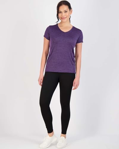 Real Essentials 5 Pack: Women's Dry Fit Short Sleeve V Neck Workout Top - Fitness Gym Athletic Yoga T-Shirt (Plus Available) - Image 5