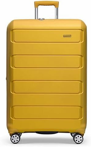 Traveler's Choice Pagosa Indestructible Hardshell Expandable Spinner Luggage, Yellow, 30" Large - Image 2