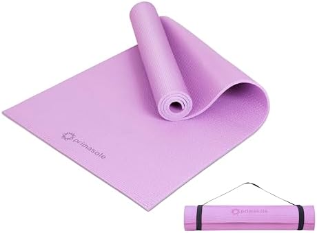 Yoga Mat with Carry Strap for Yoga Pilates Fitness and Floor Workout at Home and Gym Non-slip 9 colors