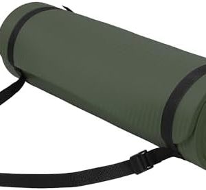 Yoga Mat, 1/2-Inch Extra Thick High Density Exercise Mat, Anti-Tear Exercise Yoga Mat with Carrying Strap, Suitable for Various Yoga Exercises