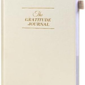 Utron Gratitude Journal, 5.5"x8.2" Journal with Prompts, Affirmation Journal with Pencil Socket, Undated Daily Gratitude Journal, Personal Organizers